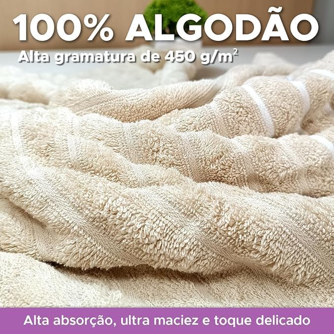 Toalha de Banho Wave em Jacquard 100% Algodão - 70cm x 1,40m - Alta Absorção, Macia e Volumosa, Pré-Lavada e Pré-Encolhida, Gramatura 450g/m², Acabamento de Luxo com Barrado Bordado (Azul)