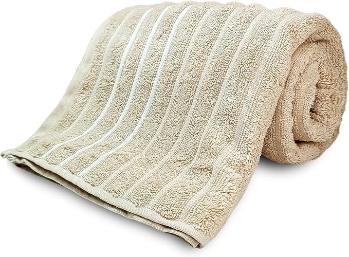 Toalha de Banho Wave em Jacquard 100% Algodão - 70cm x 1,40m - Alta Absorção, Macia e Volumosa, Pré-Lavada e Pré-Encolhida, Gramatura 450g/m², Acabamento de Luxo com Barrado Bordado (Azul)